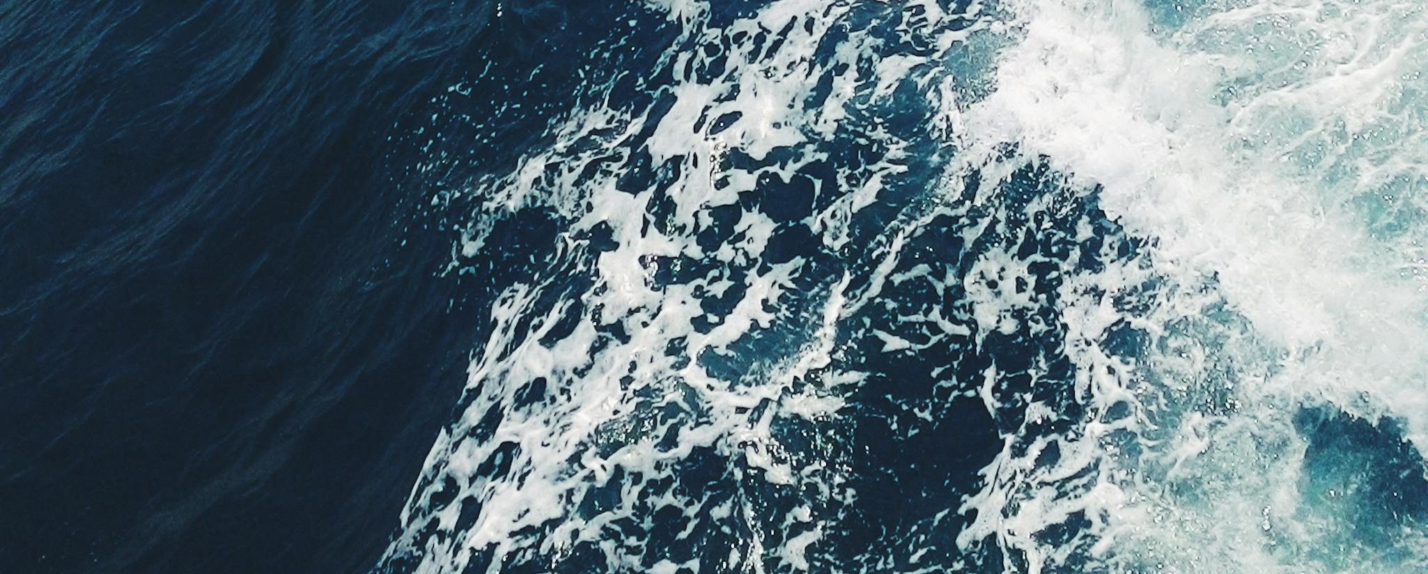 Blue and White Ocean